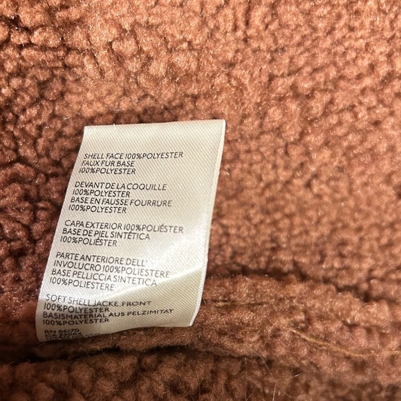 FREE PEOPLE Diogo Faux Fur Sherpa Lined Oversized Coat Size Medium EC - Picture 9 of 9